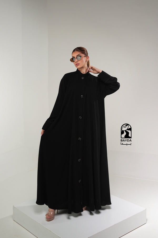 عباية "نقاء" - قماش عجوة (درجة أولى) وطرحة برج الإمارات